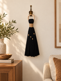 Black Fiber Art Tassel_02