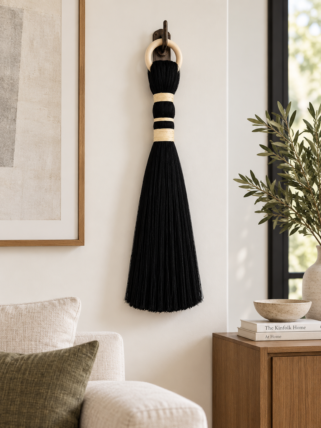 Black Fiber Art Tassel_01